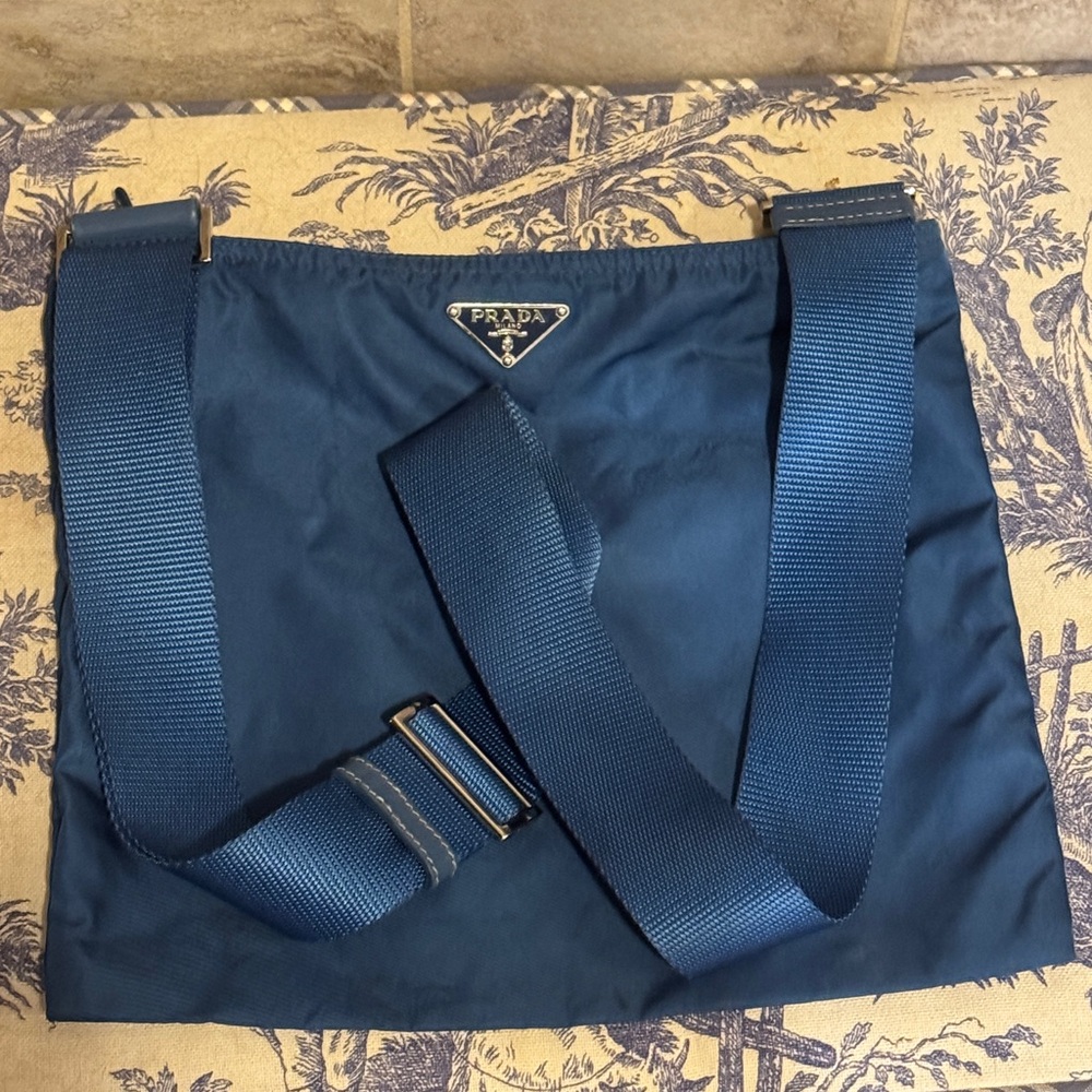 Prada Nylon Tessuto Logo Shoulder Bag